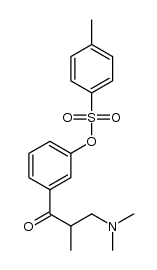 toluene-4-sulfonic acid 3-(3-dimethylamino-2-methylpropionyl)phenyl ester Structure