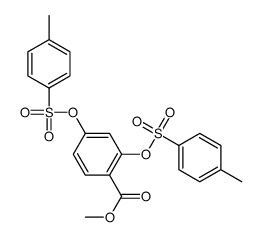 methyl 2,4-bis-(4-methylphenyl)sulfonyloxybenzoate结构式