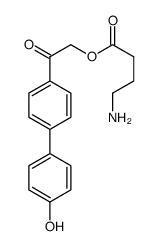 2-(4'-hydroxy-[1,1'-biphenyl]-4-yl)-2-oxoethyl 4-aminobutanoate结构式