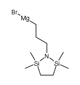 2,2,5,5-tetrametyl-1-aza-2,5-disilacyclopentane-1-propyl magnesium bromide Structure