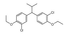 2-chloro-4-[1-(3-chloro-4-ethoxyphenyl)-2-methylpropyl]-1-ethoxybenzene Structure