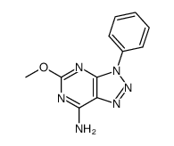 7-amino-5-methoxy-3-phenyl-3H-1,2,3-triazolo(4,5-d)pyrimidine Structure