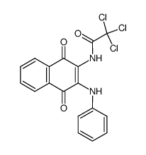 2-Anilino-3-trichloracetylamino-1,4-naphthochinon结构式
