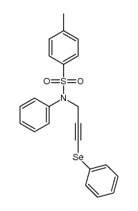 4-methyl-N-phenyl-N-[3-(phenylselanyl)prop-2-ynyl]benzenesulfonamide Structure