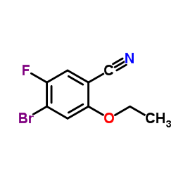 4-Bromo-2-ethoxy-5-fluorobenzonitrile Structure