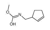methyl N-(cyclopent-2-en-1-ylmethyl)carbamate结构式