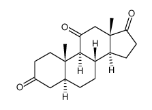 5B-Androstane-3,11,17-trione结构式