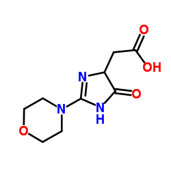 [2-(4-Morpholinyl)-4-oxo-4,5-dihydro-1H-imidazol-5-yl]acetic acid Structure