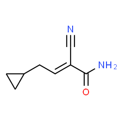 2-Butenamide,2-cyano-4-cyclopropyl-结构式