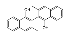 2-(1-hydroxy-3-methylnaphthalen-2-yl)-3-methylnaphthalen-1-ol结构式