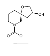 Racemic-(3S,5S)-tert-butyl 3-hydroxy-1-oxa-7-azaspiro[4.5]decane-7-carboxylate结构式