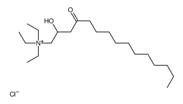 triethyl-(2-hydroxy-4-oxopentadecyl)azanium,chloride Structure