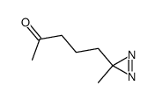 2-Pentanone, 5-(3-methyl-3H-diazirin-3-yl)- (9CI) structure