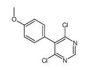 4,6-dichloro-5-(4-methoxyphenyl)pyrimidine结构式