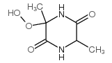 2,5-Piperazinedione,6-hydroperoxy-3,6-dimethyl-(9CI) Structure