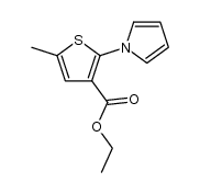 ethyl 2-(1-pyrrolyl)-5-methylthiophen-3-carboxylate结构式