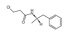 3-chloro-propionic acid-((S)-1-methyl-2-phenyl-ethylamide)结构式