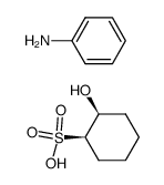 aniline, (+/-)-cis-2-hydroxy-cyclohexanesulfonate结构式