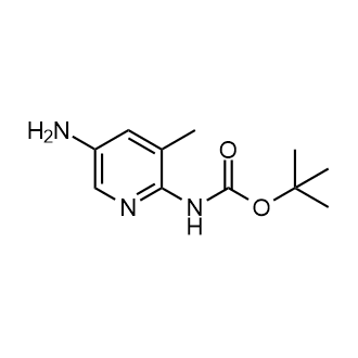 tert-Butyl (5-amino-3-methylpyridin-2-yl)carbamate Structure