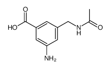 3-Acetylaminomethyl-5-amino-benzoesaeure Structure