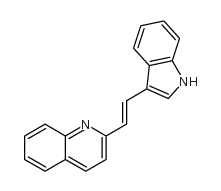 Quinoline,2-[2-(1H-indol-3-yl)ethenyl]- Structure