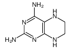 2,4-diamino-5,6,7,8-tetrahydropteridine Structure
