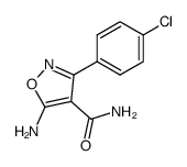 5-Amino-3-(p-chlorophenyl)isoxazole-4-carboxamide Structure