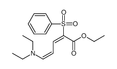 5-Diethylamino-2-phenylsulfonyl-2,4-pentadienoic acid ethyl ester structure