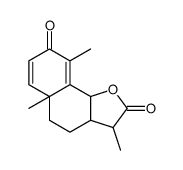 (3S)-3β,5aα,9-Trimethyl-2,3,3aβ,4,5,5a,8,9bβ-octahydronaphtho[1,2-b]furan-2,8-dione Structure