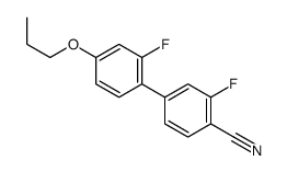 2-fluoro-4-(2-fluoro-4-propoxyphenyl)benzonitrile Structure