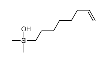hydroxy-dimethyl-oct-7-enylsilane Structure