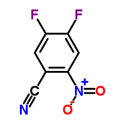 4,5-Difluoro-2-nitrobenzonitrile structure