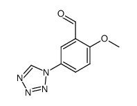 2-methoxy-5-tetrazol-1-yl-benzaldehyde结构式