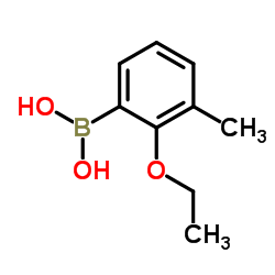 2-乙氧基-3-甲基苯基硼酸结构式