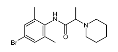 N-(4-bromo-2,6-dimethylphenyl)-2-piperidin-1-ylpropanamide结构式