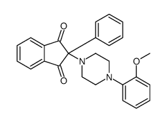2-[4-(2-methoxyphenyl)piperazin-1-yl]-2-phenylindene-1,3-dione Structure