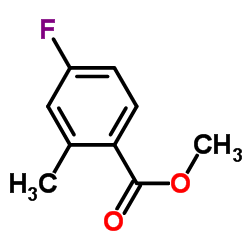4-氟-2-甲基苯甲酸甲酯结构式