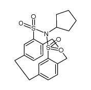 N-cyclopentyl[2.2]paracyclophane-4,15-disulfonimide结构式