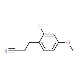 3-(2-氟-4-甲氧苯基)丙腈结构式