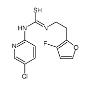 1-(5-chloropyridin-2-yl)-3-[2-(3-fluorofuran-2-yl)ethyl]thiourea Structure