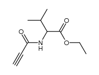 N-Propioloyl-DL-valin-aethylester Structure