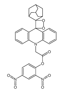 2,4-dinitrophenyl 2-(10H-dispiro[acridine-9,3'-[1,2]dioxetane-4',2''-adamantan]-10-yl)acetate结构式