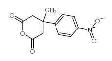 4-methyl-4-(4-nitrophenyl)-dihydro-3H-pyran-2,6-dione结构式