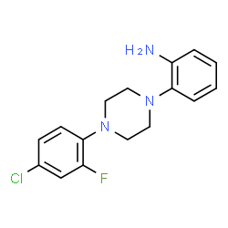 2-[4-(4-Chloro-2-fluorophenyl)-1-piperazinyl]aniline Structure