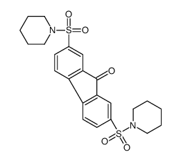 2,7-bis(piperidin-1-ylsulfonyl)fluoren-9-one Structure