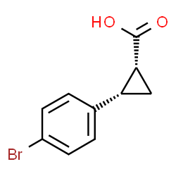 cis-2-(4-bromophenyl)cyclopropane-1-carboxylic acid Structure