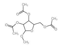 a-D-Arabinofuranoside, methyl,triacetate (9CI) Structure