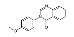 3-(4-methoxyphenyl)quinazolin-4-one结构式