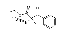 ethyl 2-azido-2-methyl-3-oxo-3-phenylpropanoate结构式