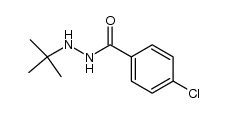 N'-tert-butyl-N-(4-chlorobenzoyl)hydrazine结构式